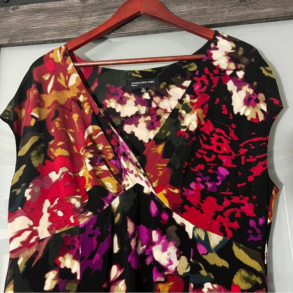 Vintage Y2K Jones New York Whimsigoth Floral Maxi Dress Empire/Baby Doll 16 - Picture 7 of 10